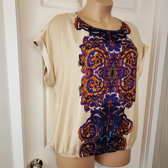 Liz Claiborne Graphic Dolman Top - Picture 2 of 8